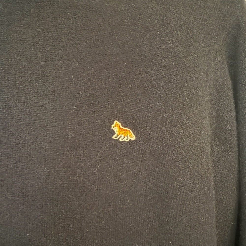 MAISON KITSUNE Navy Turtleneck Sweater - Picture 4 of 5